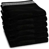 DDDDD Torchon DDDDD Africa Black (Set de 6)