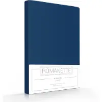 Romanette Taies d'Oreiller Romanette Bleu Foncé (Coton) (Set de 2)