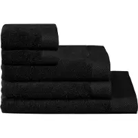 Seahorse Ensemble de Linge de Bain Seahorse Pure Black (Lot de 5)