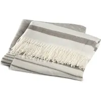 Damai Plaid Damai Hamam Gris Acrylique