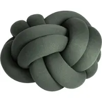Design House Stockholm Knot Cushion Ottoman Forest Green