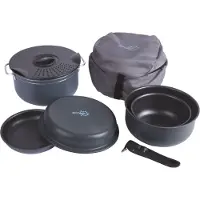 Bo Camp Jeu de Casseroles Bo-Camp Camping Aluminium 7 Pièces