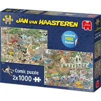 Jumbo Jan van Haasteren 2 in 1 - Safari & The storm (2 x 1000 Pces)