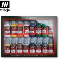 Acrylicos Vallejo Vallejo Coffret De 16 Pots De Peinture Acrylique Couleurs Assorties-