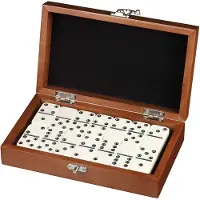 Philos 3625 - Domino, Doppel 6 - in Holzkasten 4014156036253