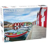 Tactic PROMO Puzzle 1000el Autour du Monde, Étoiles du Nord : Les cabanes de pêcheurs de Smögen TACTIQUE