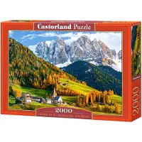 Castorland Puzzle Église de Sainte-Madeleine, Dolomites - 2000 pièces