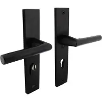 Intersteel Quincaillerie de porte arrière PC 72mm Aurano Protection contre la traction du noyau noir