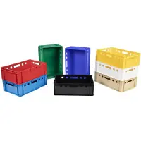 HorecaTraders Caisse à viande en plastique | 60cm x 40cm x 20cm | 8 couleurs