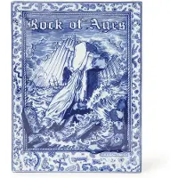 Henk Schiffmacher x Royal Delft Schiffmacher Royal Blue Tattoo Rock of Ages plat de service 23 x 17 cm