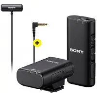 Sony Microphone sans fil compatible avec la chaussure multi-interface avec kit de microphone Lavalier stéréo compact