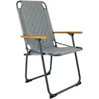 Bo Camp Chaise de camping pliable Jefferson Vert gris