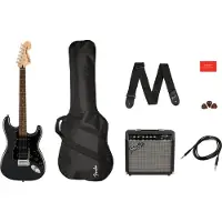 Squier Affinity Series Stratocaster HSS Pack LRL Charcoal Frost Metallic Guitare électrique