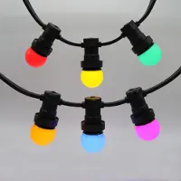 LumenXL Kit complet de guirlande guinguette avec 6 couleurs de LED