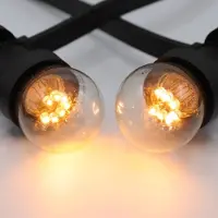LumenXL Kit guirlande avec ampoules à LED 0.7W sur de perches courts