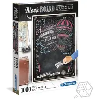 Clementoni Puzzle Noir Plateau Voyage / 1000 pièces