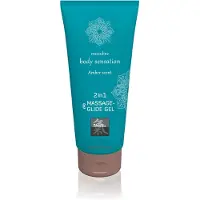Hot Gel de massage et lubrifiant 2 en 1 Ambre 200 ml