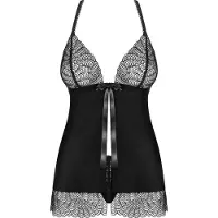 Obsessive Chiccanta Babydoll & Culotte Noir L/XL