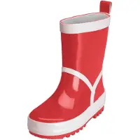 Playshoes Bottes en caoutchouc rouge / blanc