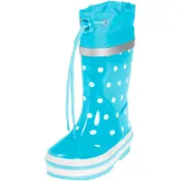 Playshoes Bottes en caoutchouc turquoise / blanc