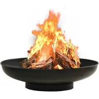 vidaXL Bol de feu 80 cm acier