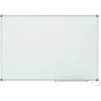 MAUL Tableau blanc MaulStandard - cadre alu - émaillé - l. 1800 x H 1200 mm - avec auget