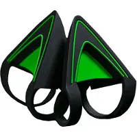 Razer Kitty Ears pour les casques Kraken Robuste et résistant à l'eau en vert fluo