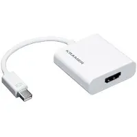 Kramer ADC-MDP/HF/UHD : câble vidéo et adaptateur Mini DisplayPort vers HDMI Type A (standard), couleur blanche