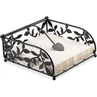 Ambiente Serviettes de table Support à Serviettes en Papier Noir - Motif Branches homme - Noir - Unique