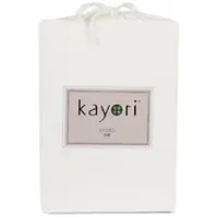 Kayori Drap-Housse Kayori Kyoto Offwhite (Jersey)-Lits XL (180/200 x 200/210/220 cm)