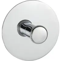 Wenko 18767100 turbo-loc crochet 1 tête chrome