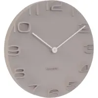 Karlsson Horloge Karlsson On The Edge Warm Grey With Chrome Hands 42 cm