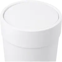 Umbra Bath Touch Poubelle avec couvercle, poubelle, collecteur de déchets, corbeille à papier, plastique Soft Touch, blanc, 023269660