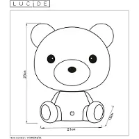 Lucide Lampe de table LED 3W 2700K DODO Bear 71590/03/31
