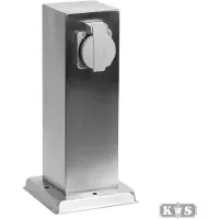 Ks Verlichting Prise de jardin RVS Plug 2 connexions