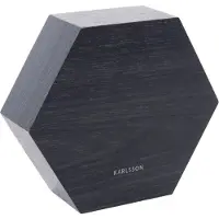 Karlsson Réveil Karlsson Hexagon Black White Led