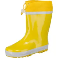 Playshoes Bottes en caoutchouc jaune / gris clair