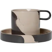 Ferm Living Tasse et soucoupe Zebra 28 cl
