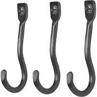 Ferm Living Curvature Set de 3 Crochets Black Brass
