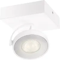 Philips WarmGlow LED Spot plafond/mur Clockwork, Spots, Ampoules non remplaçables, 1 ampoule, LED, 4,5 W, 2700 K
