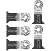 Fein E-Cut Long-Life Starlock lame de scie 5 pces 50 x 50 mm ( 63502221230 ) Bi-Métal