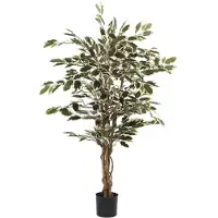 Mica Decorations Plante Artificielle Ficus - Mica Decorations - H110 x Ø70 cm - Vert