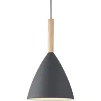 Nordlux Pure Lampe à suspendre Ø 20 cm Gris/Bois