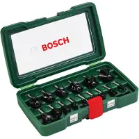 Bosch Bosh Set de Fraises 15 pièces Bois