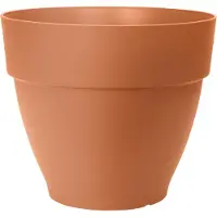 Elho Pot De Fleurs Rond Vibia - Plastique Réservoir - Ø40 - Terre Cuite