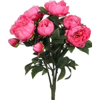 Mica Decorations Pivoines artificielle rose foncé