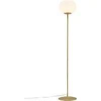 Nordlux Lampadaire en verre Alton laiton avec verre blanc