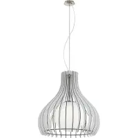 Eglo Lampe à suspension Tindori Bois blanc 50 cm