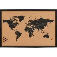 Zeller Monde (Carte du monde, Tableau d'affichage, 60 x 40 cm)