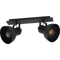 Eglo 43432 BARNSTAPLE 1 E27 double plafonnier 475x90mm noir